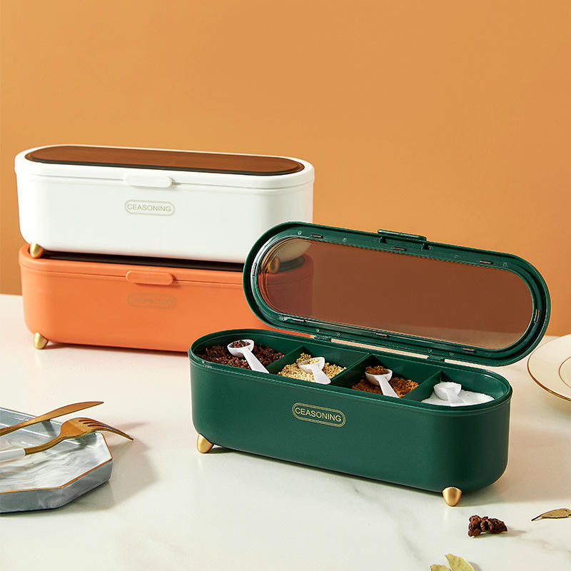 Multi-Compartment Seasoning & Spice Storage Box simplynest