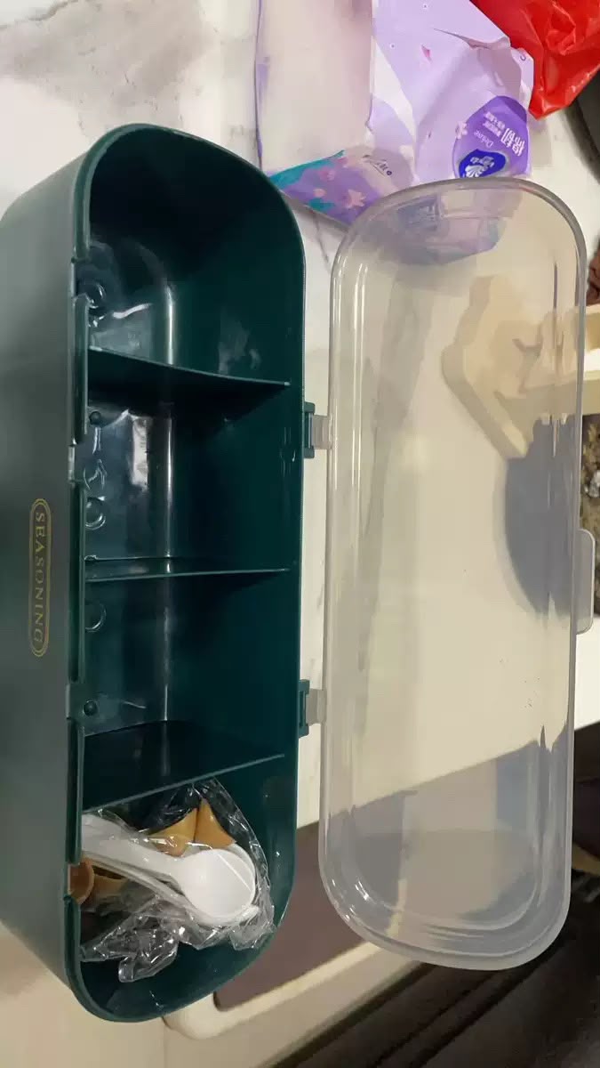 Multi-Compartment Seasoning & Spice Storage Box simplynest