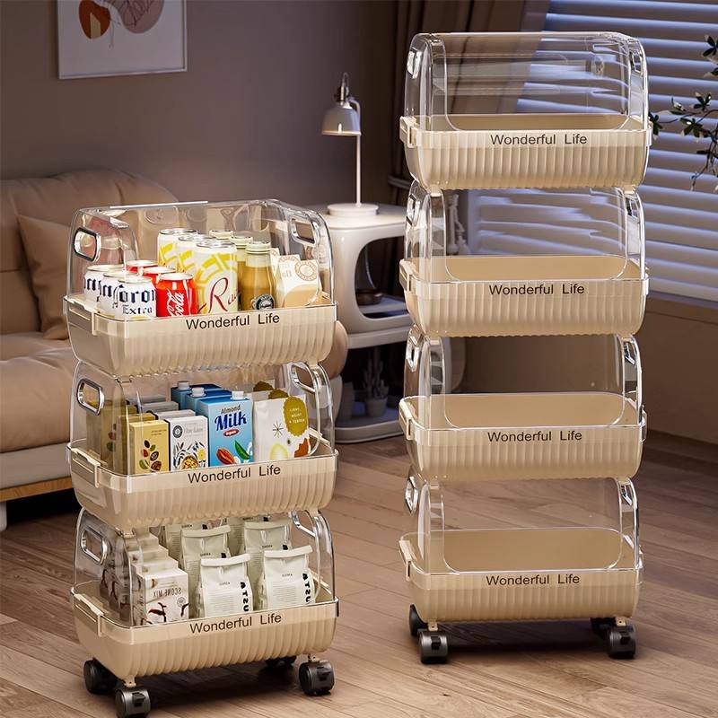 Multi-Layer Rolling Household Storage Trolley (2 Layer) simplynest