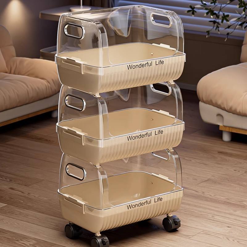 Multi-Layer Rolling Household Storage Trolley (2 Layer) simplynest