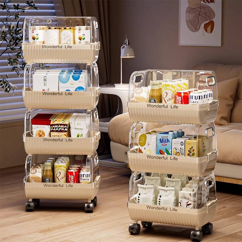 Multi-Layer Rolling Household Storage Trolley (2 Layer) simplynest