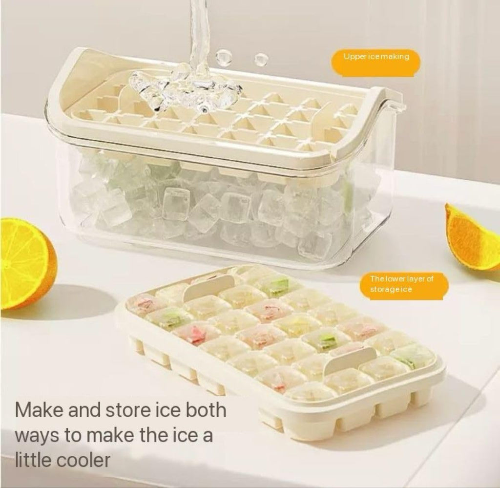 Double-Layer Stackable Ice Cube Tray simplynest