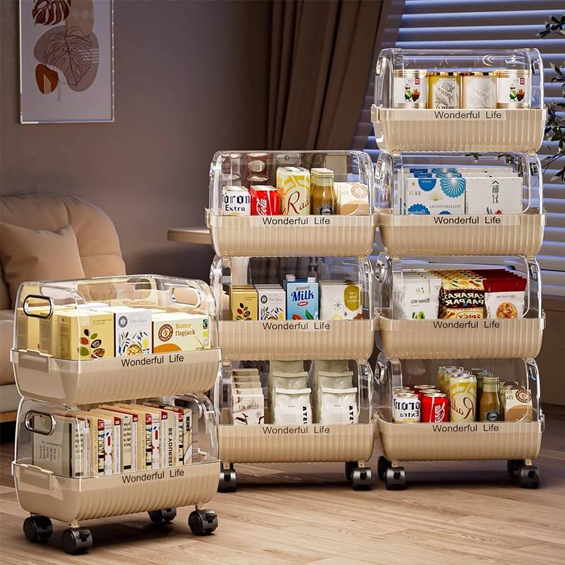 Multi-Layer Rolling Household Storage Trolley (2 Layer) simplynest