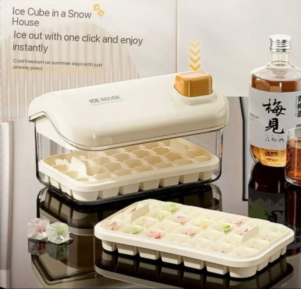 Double-Layer Stackable Ice Cube Tray simplynest