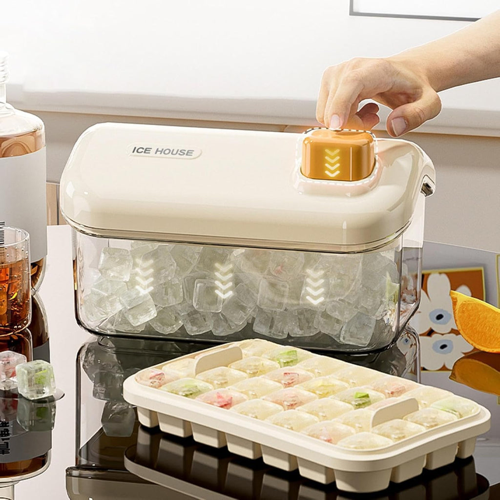 Double-Layer Stackable Ice Cube Tray simplynest