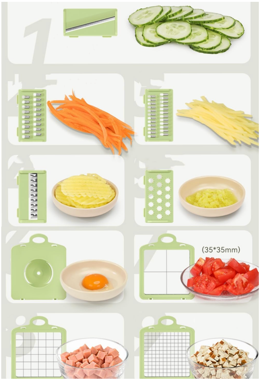 9 in 1 Professional Veggie Chopper simplynest