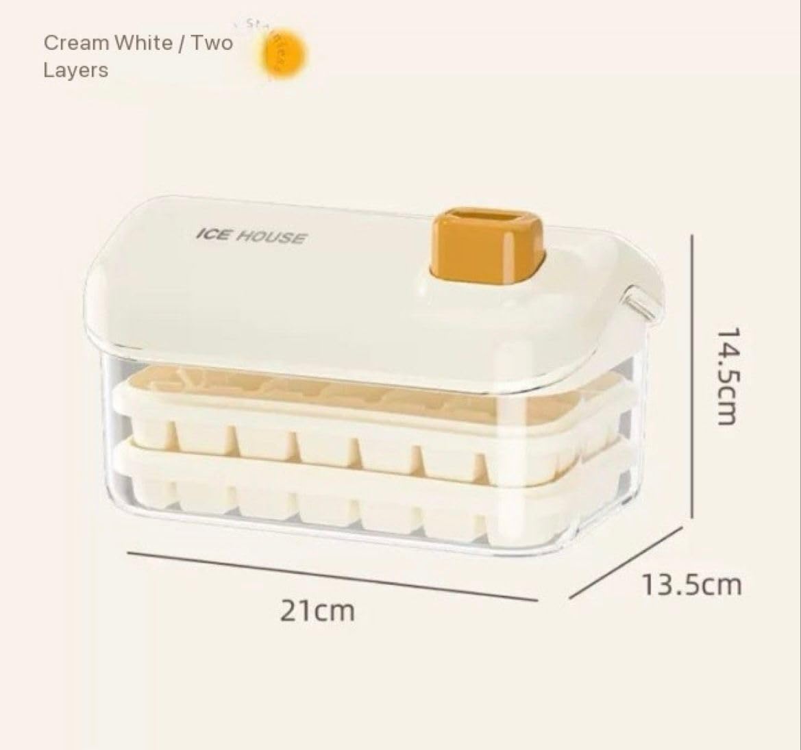 Double-Layer Stackable Ice Cube Tray simplynest