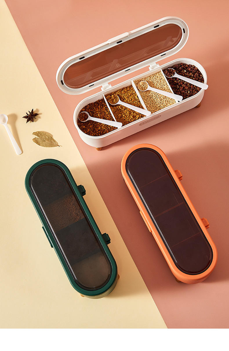 Multi-Compartment Seasoning & Spice Storage Box simplynest