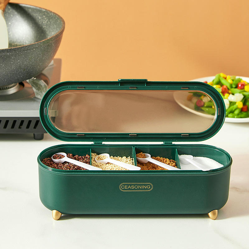 Multi-Compartment Seasoning & Spice Storage Box simplynest
